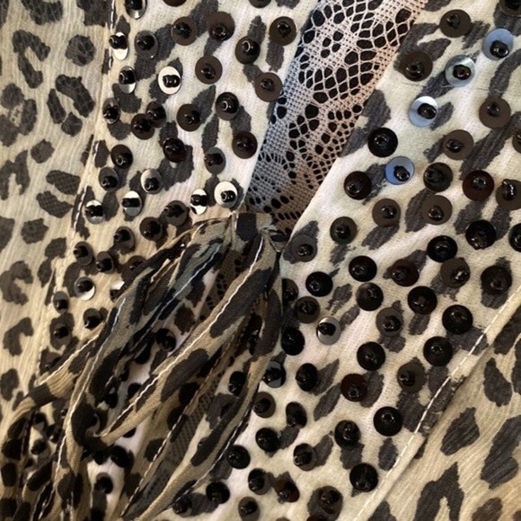 Tommy Bahama | Sheer Animal Print Swim Coverup - Picture 5 of 6